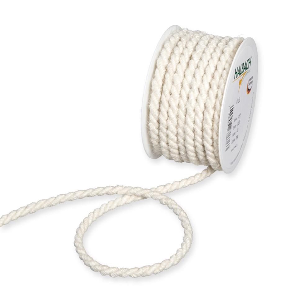 Jutekordel 6 mm 9 Meter gebleicht