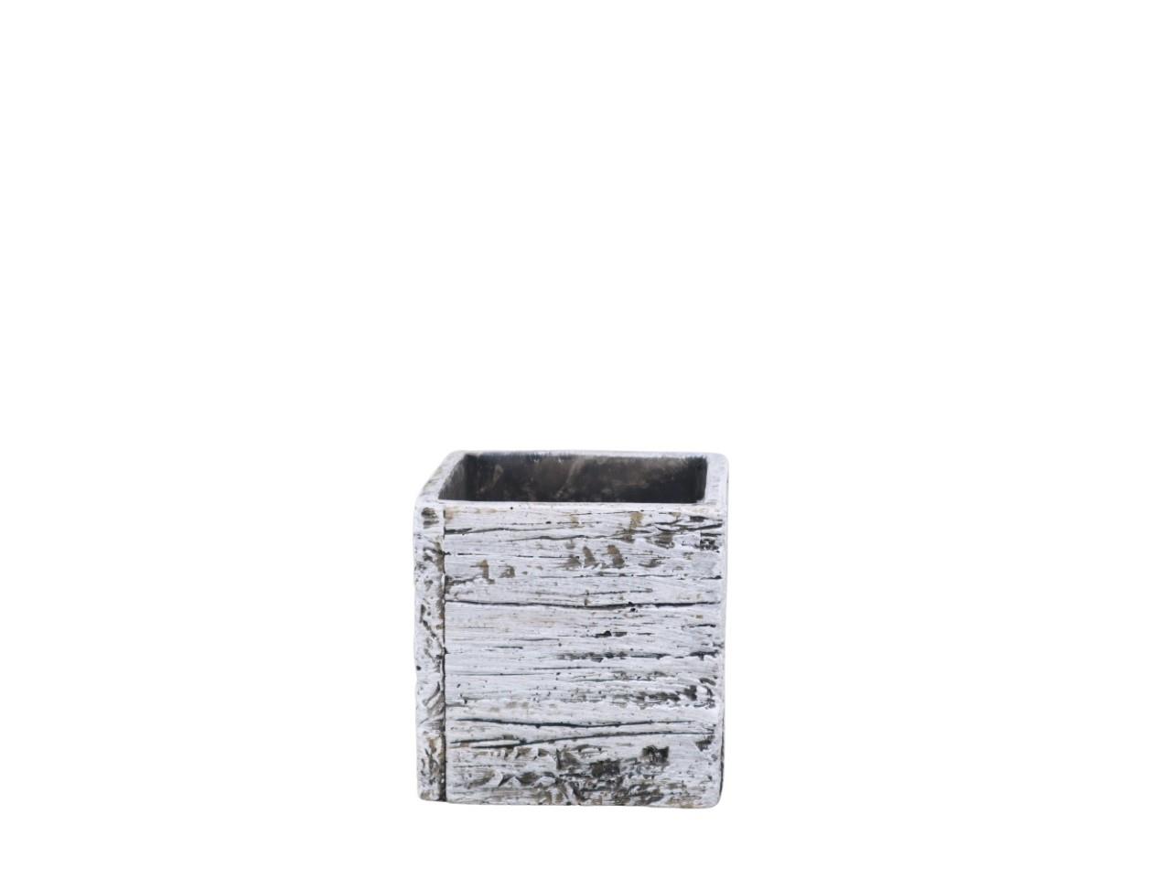 Pflanzwürfel Holzoptik 10,5cm Pflanzwürfel Holzoptik 10,5cm
