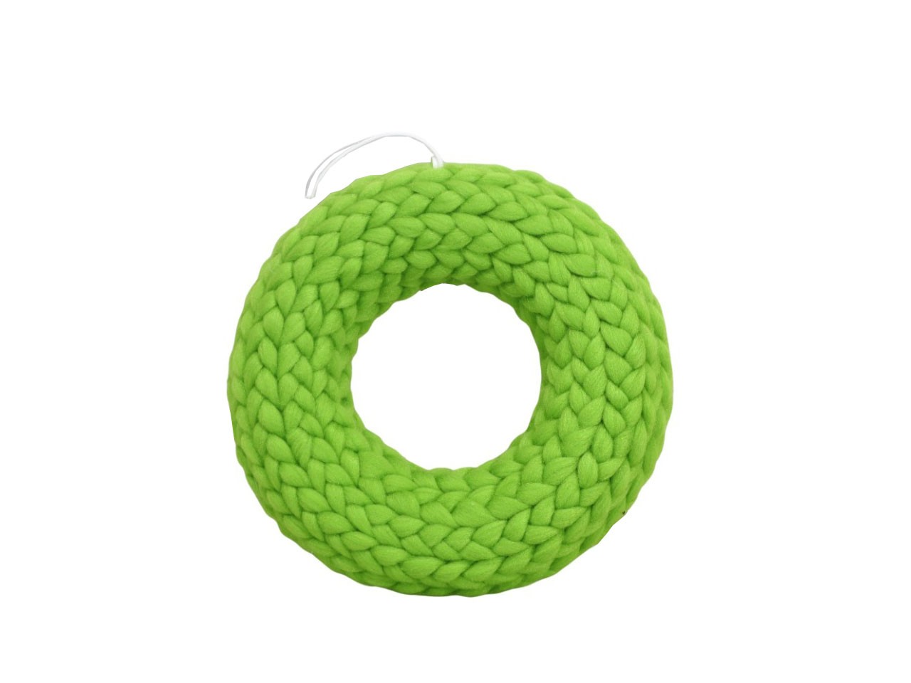 Kranz hängend m. Filzlunte geflochten grün D25cm