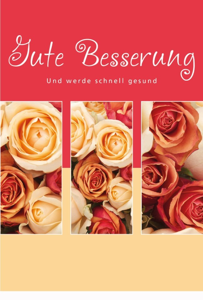 Glückwunschkarten Gute Besserung 11,5x17 cm