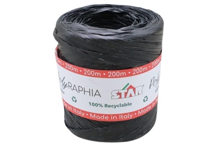 Polyraphia 15mm 200 Meter, schwarz -89 Polyraphia 15mm 200 Meter, schwarz -89