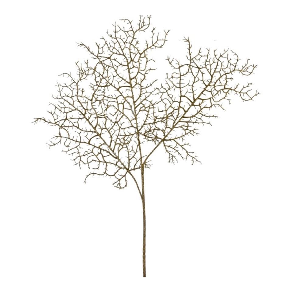 Farnzweig 3fach verzweigt gold L70cm Farnzweig 3fach verzweigt gold L70cm