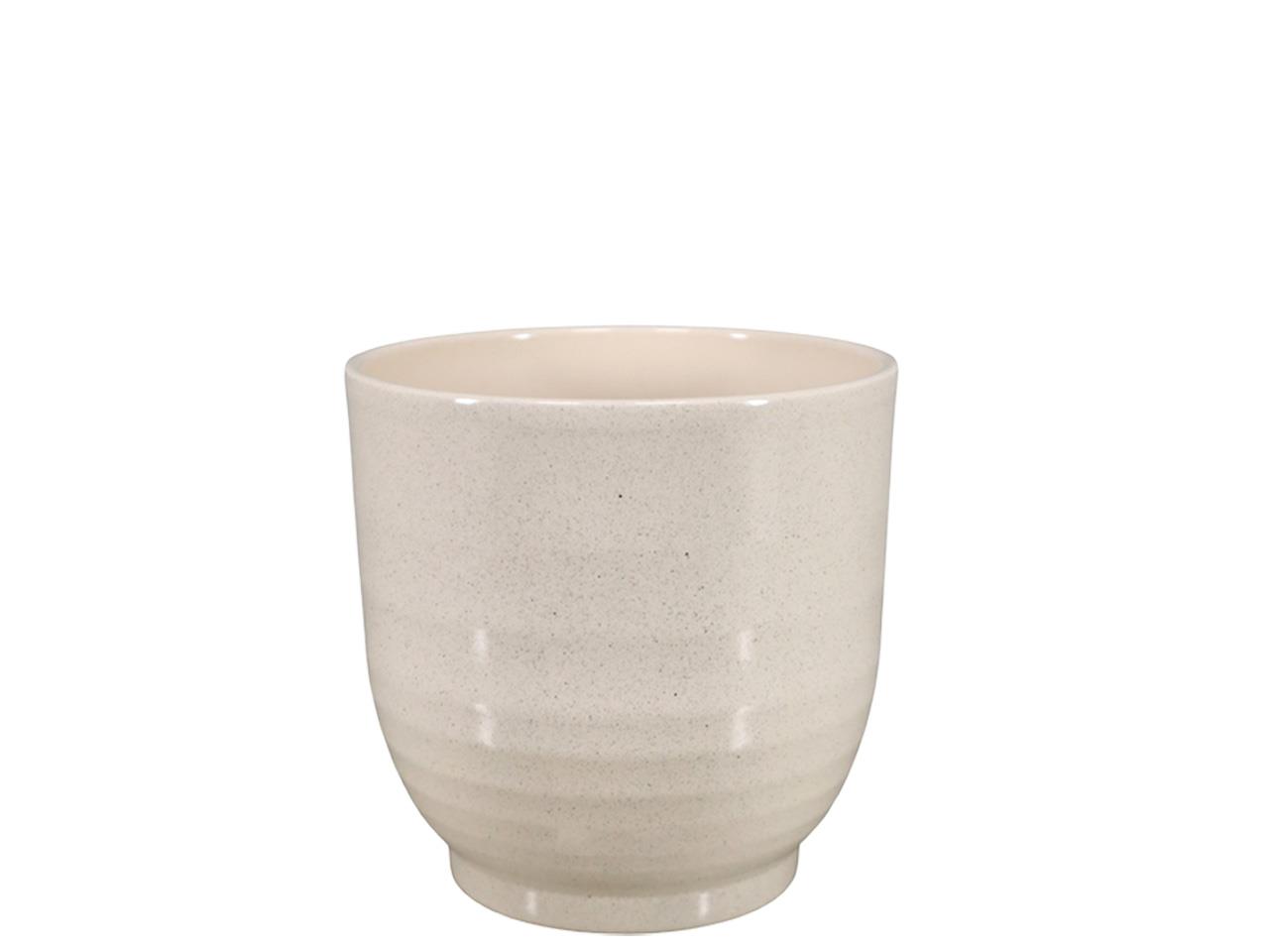 Keramikübertopf Form 685 beige-stone D15cm