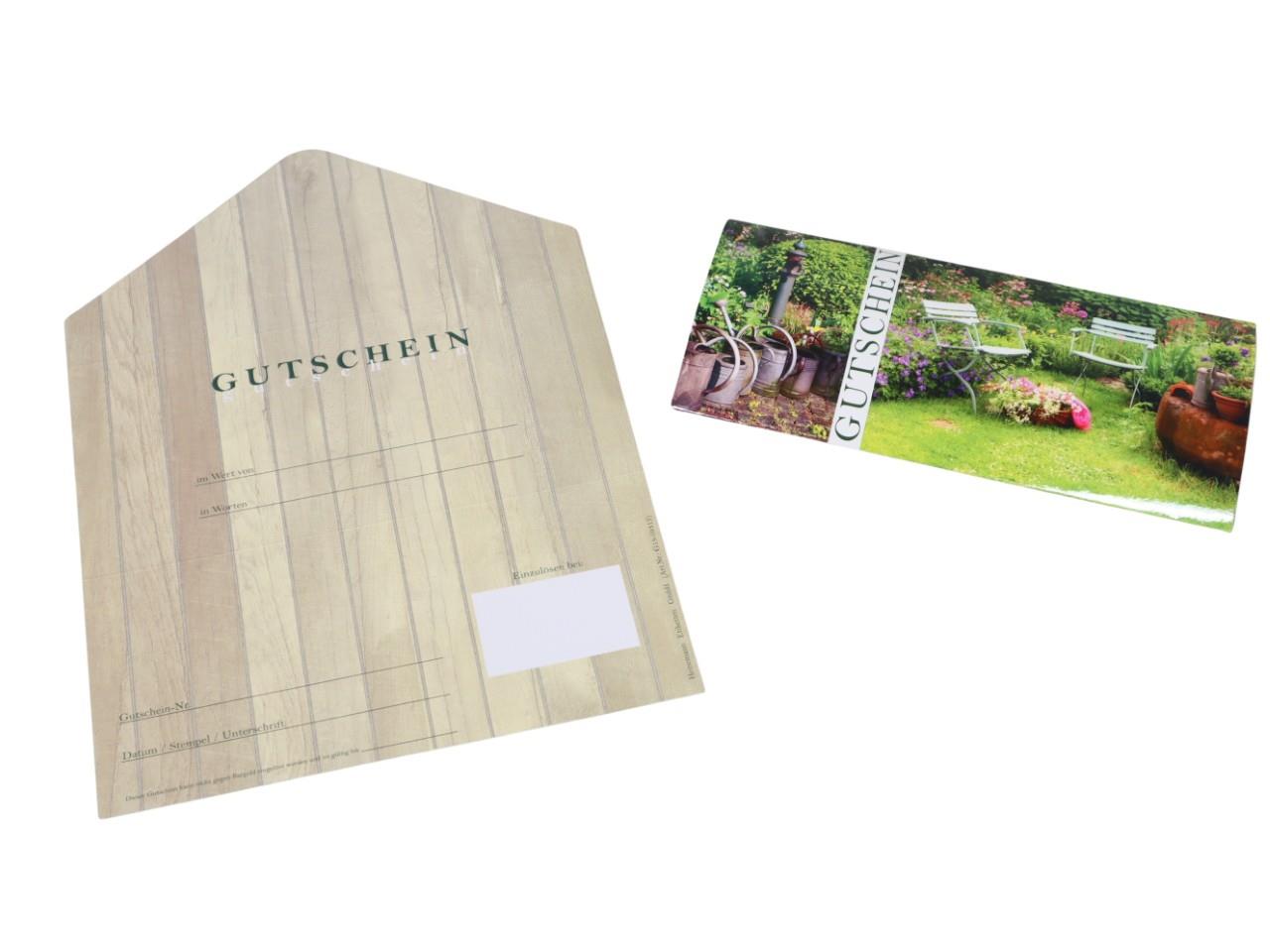 Gutschein Garten 21x30 cm