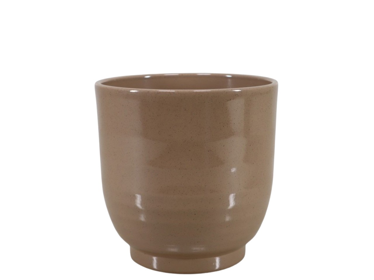 Keramikübertopf Form 685 braun-stone D19cm