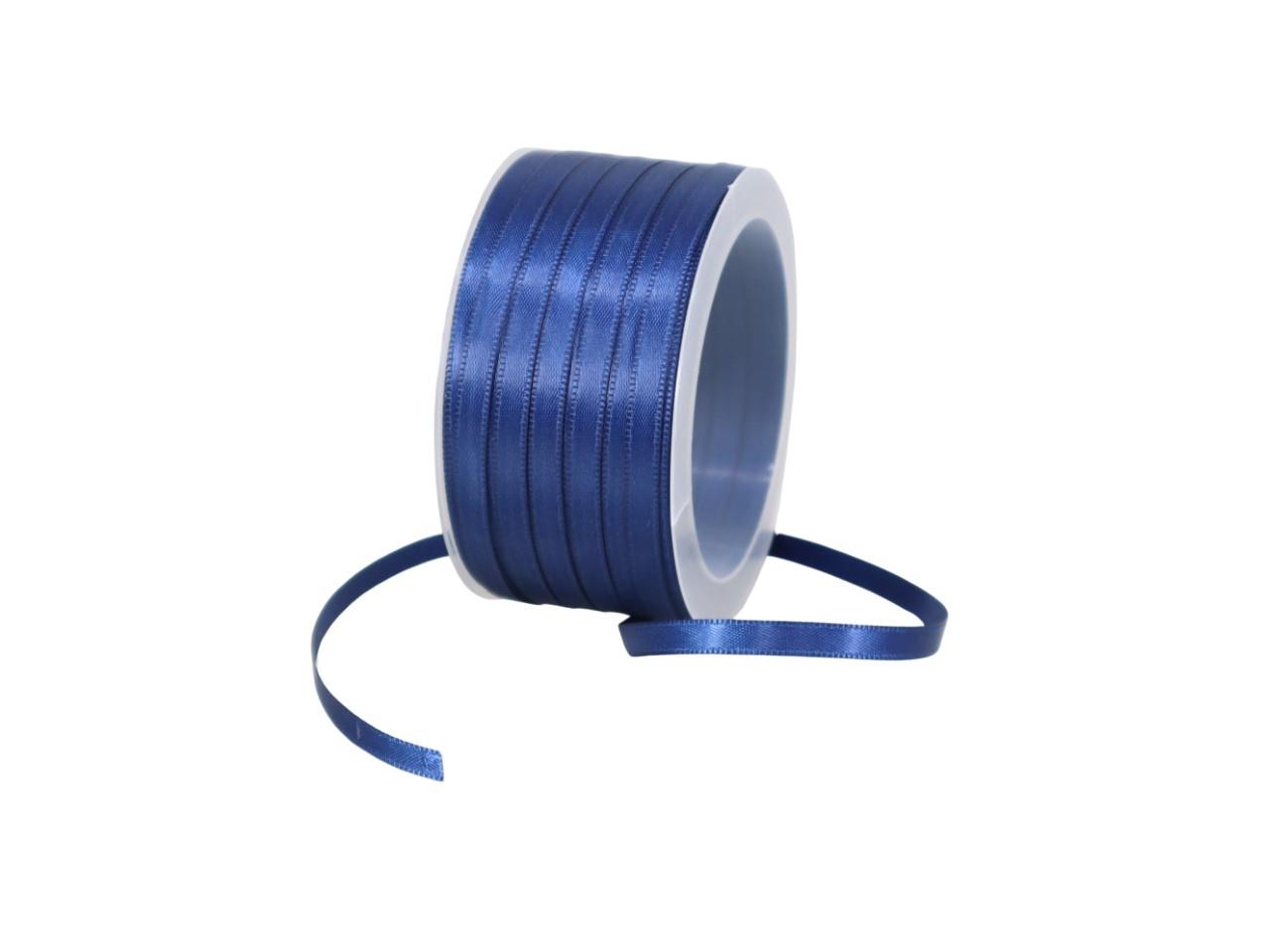 Satinband 6 mm 50 Meter nachtblau 100 Satinband 6 mm 50 Meter nachtblau 100