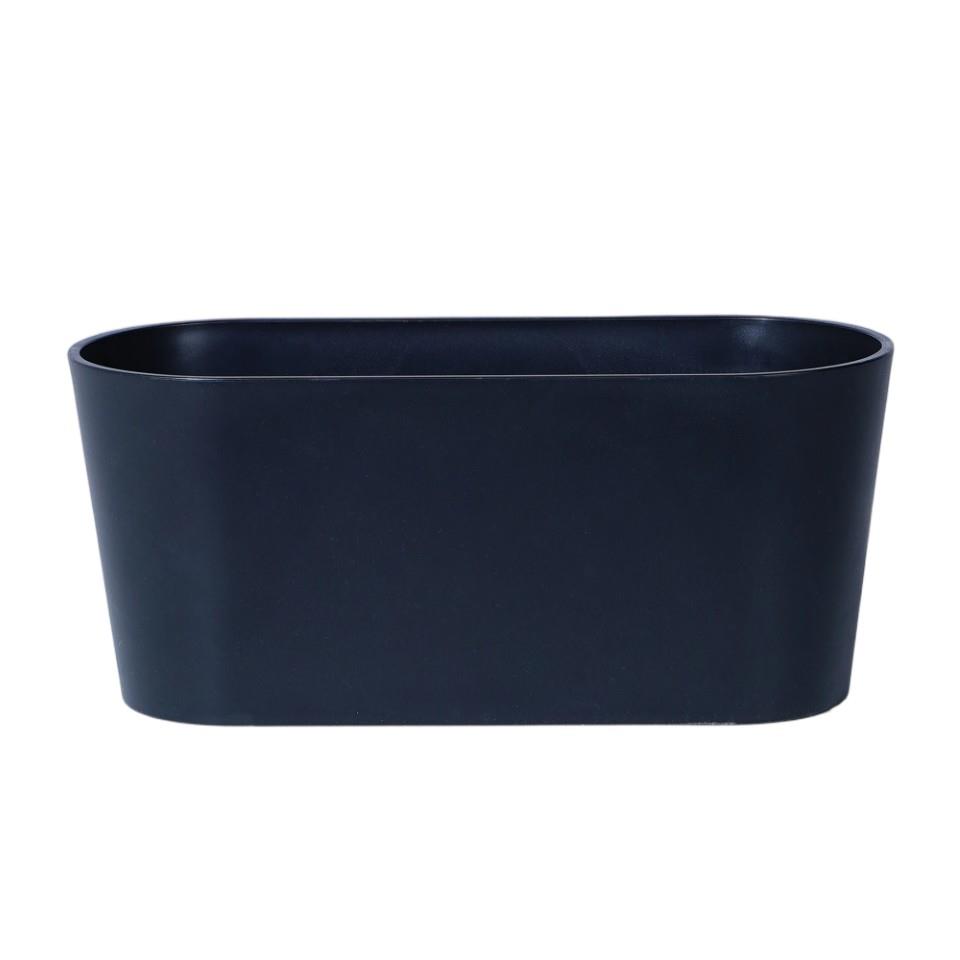 Schale oval glatte Oberfl. Kunststoff schwarz L32x13xH14cm
