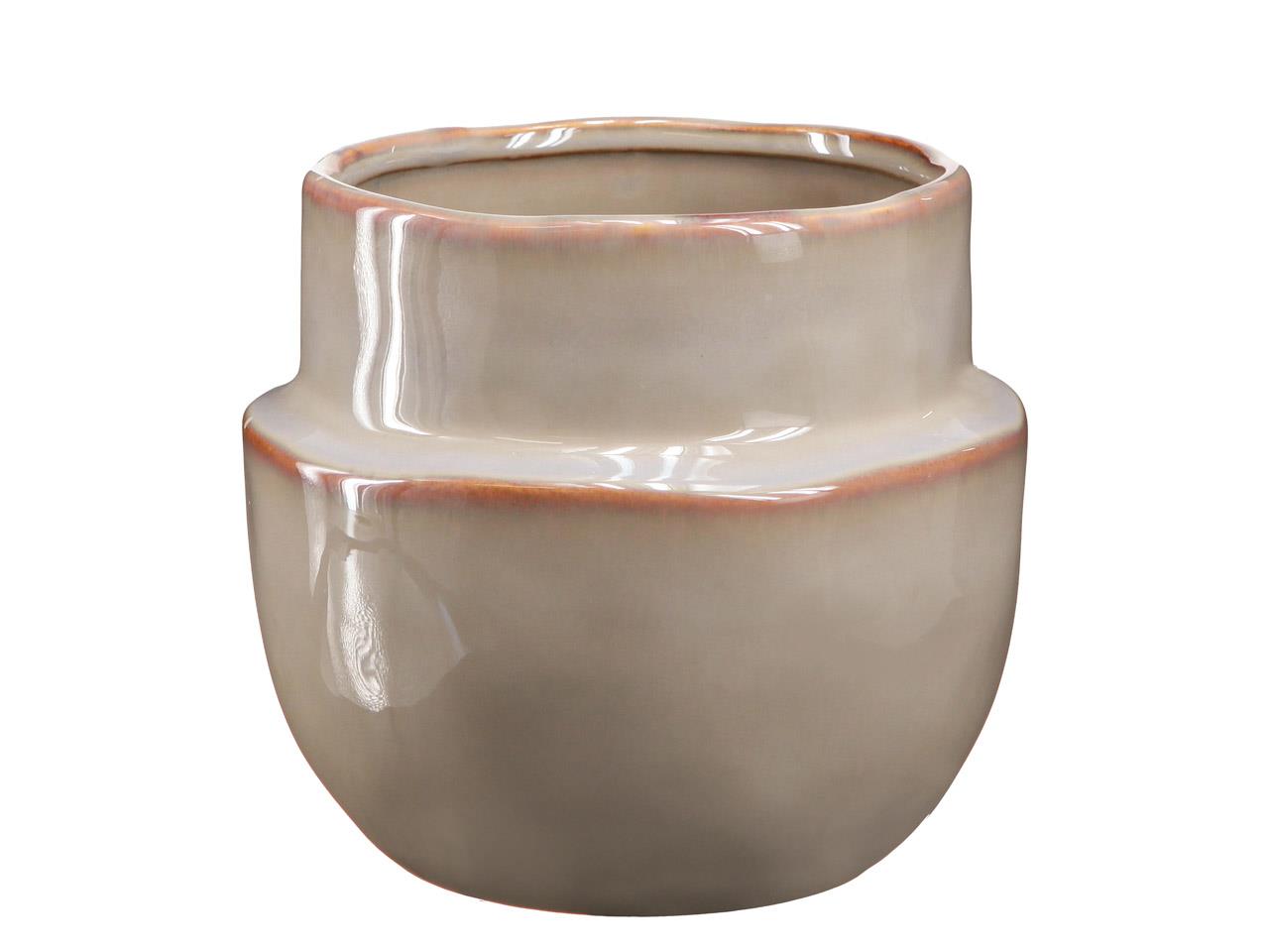 Übertopf Keramik natur D 22 cm