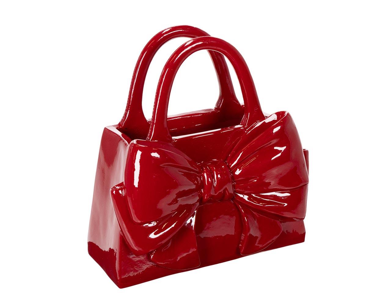 Tasche Polyresin rot 21,4x12,2x22,5cm