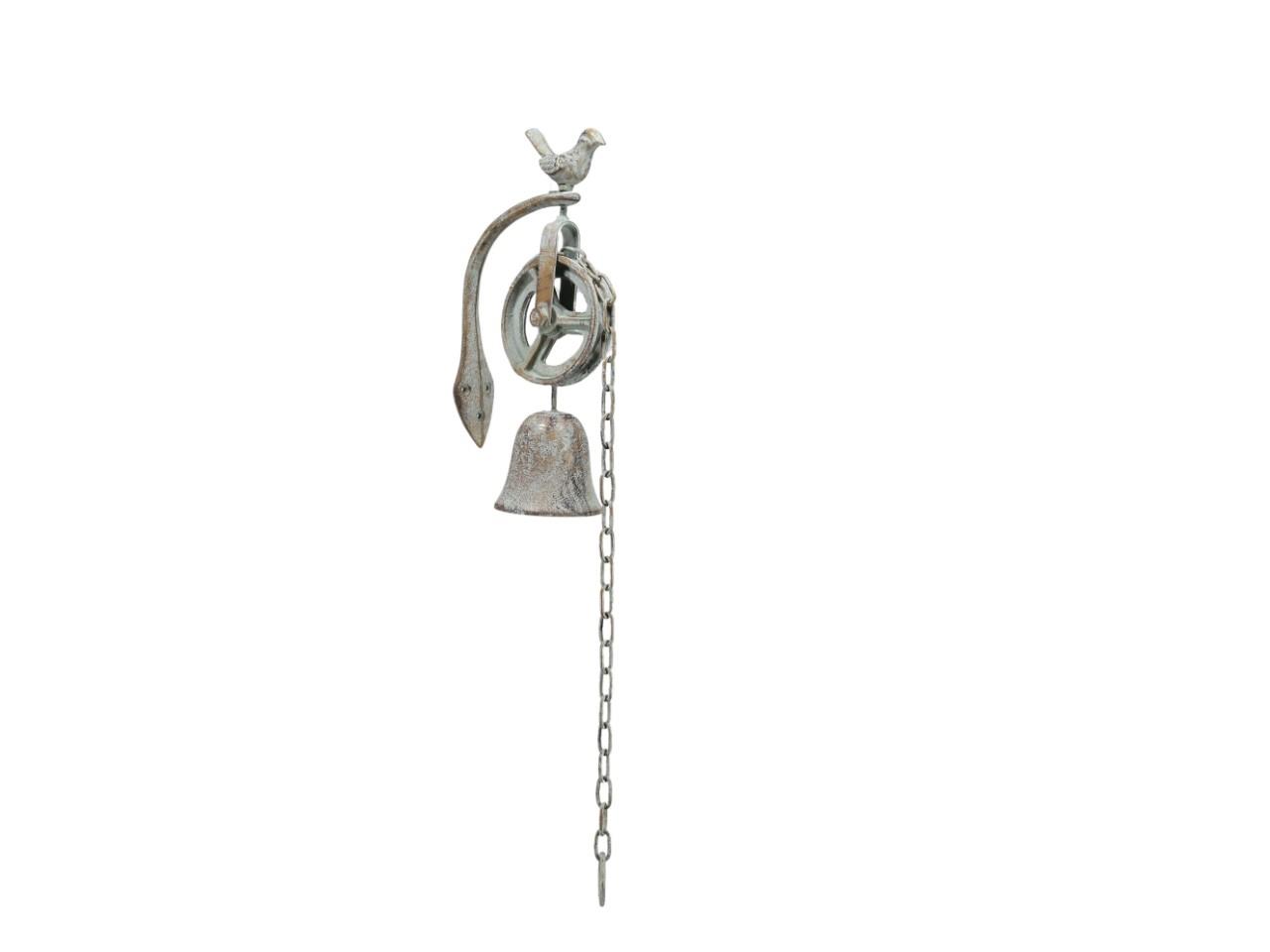 Glocke m. Wandhalterung Eisen D15xL57cm