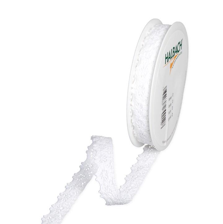Häkelspitze Baumwolle 13 mm 7 Meter weiss 11