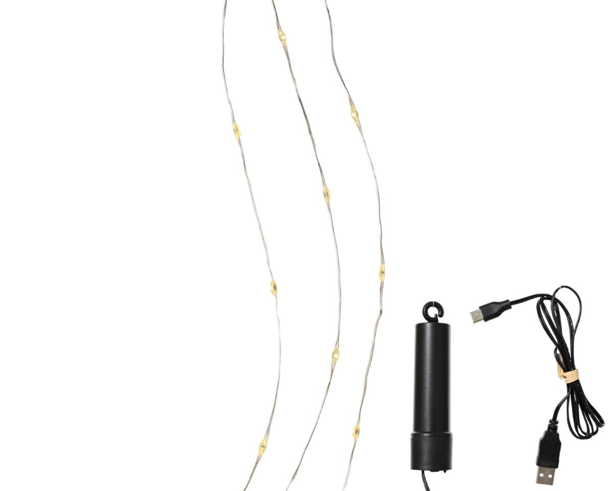 Lichterkette aufladbar 100LED L9,9mtr außen/innen Lichterkette aufladbar 100LED L9,9mtr außen/innen