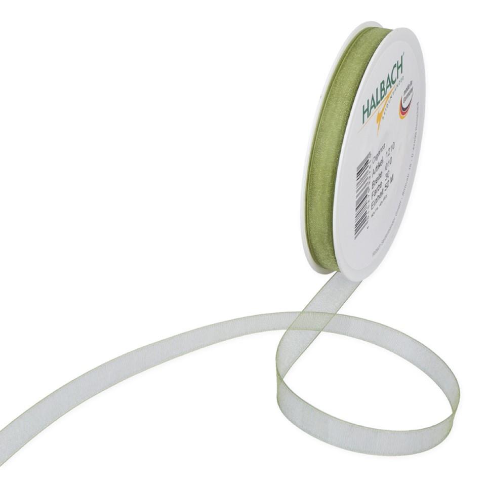 Organza 10mm o.Dr. moosgrün30