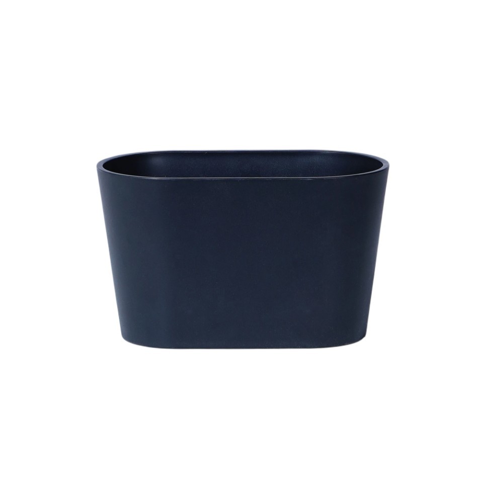 Schale oval glatte Oberfl. Kunststoff schwarz L22x12xH13cm