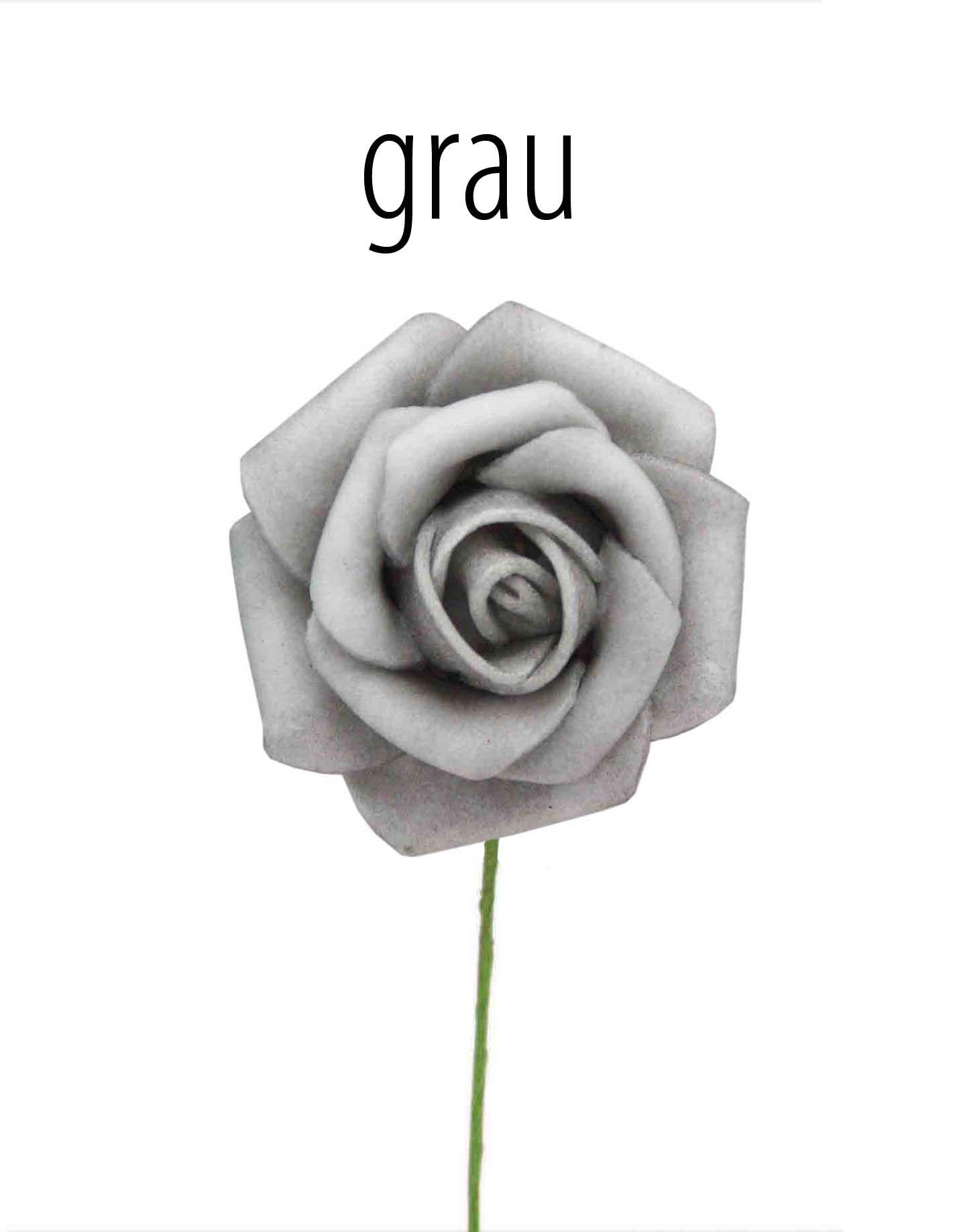 Foam-Rose 6cm, grau Foam-Rose 6cm, grau