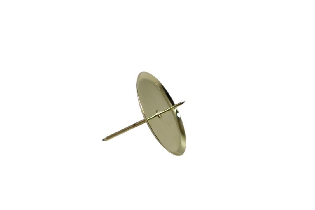 Kerzenhalter/Teller gold Metall 6cm