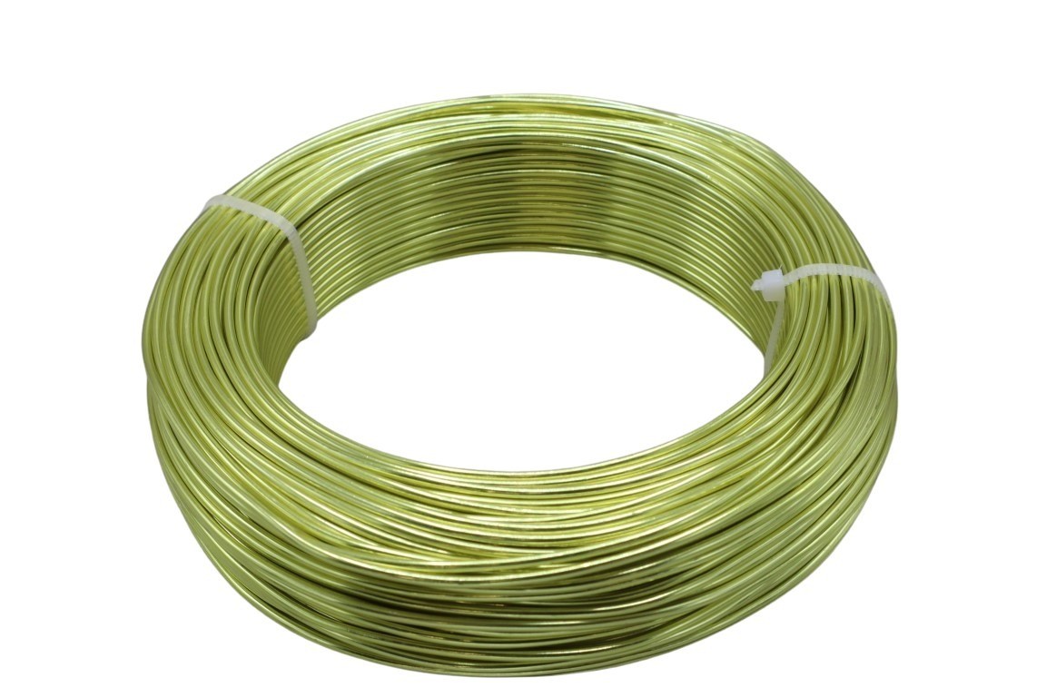 Aluminium-Draht 2,0 60m/500 gr. limone NETTO