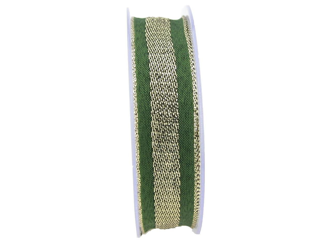 Band Gian 25 mm 20 Meter grün-gold Frb. 505 Band Gian 25 mm 20 Meter grün-gold Frb. 505