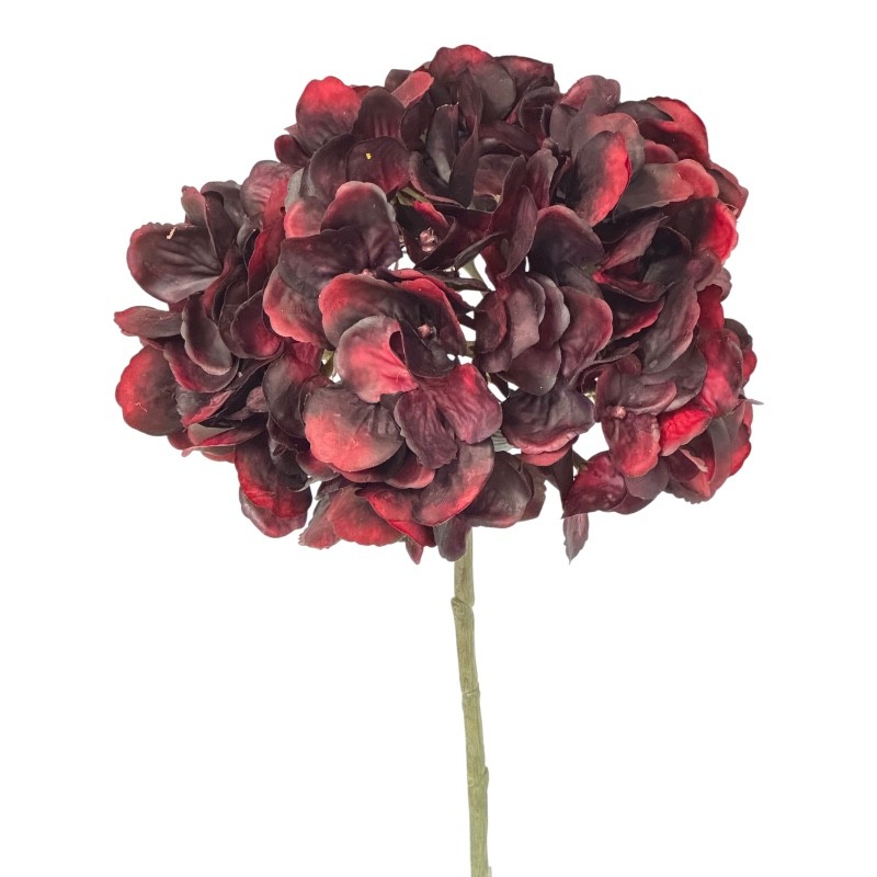 Hortensie Real Touch burgund D20xH47cm
