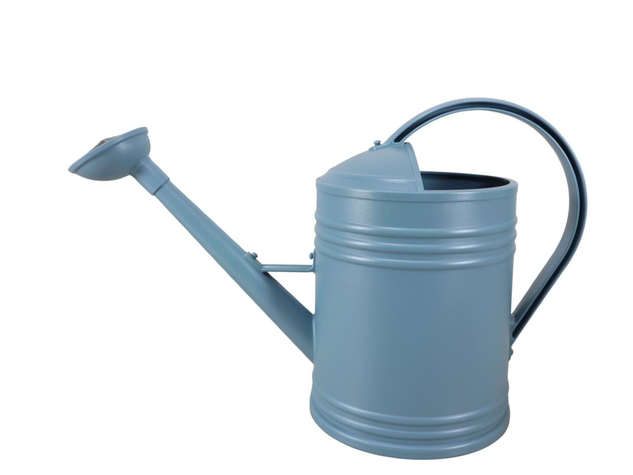 Gießkanne m. Ausgießer Kunststoff rauchblau L40x17xH27cm
