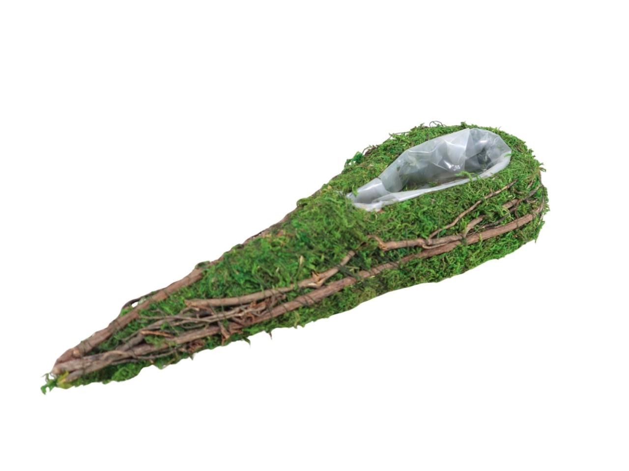 Pflanztropfen Moos grün 33x12 H6 cm Pflanztropfen Moos grün 33x12 H6 cm