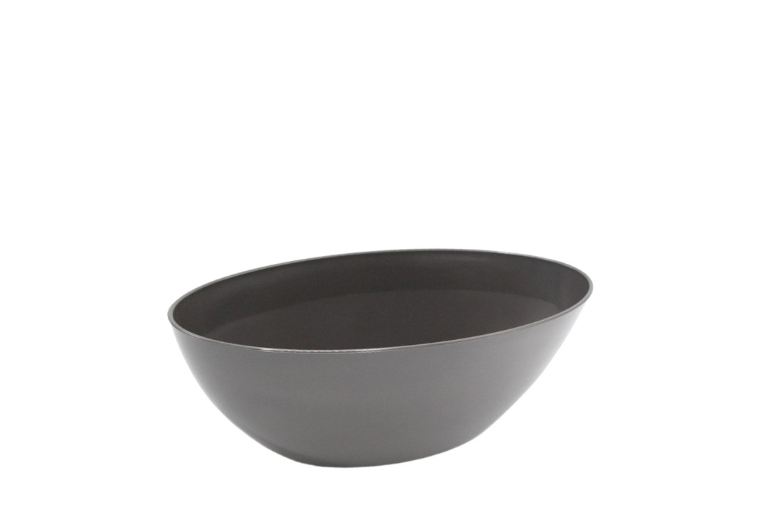 Schiffchen Barca 22cm hochglanz anthrazit