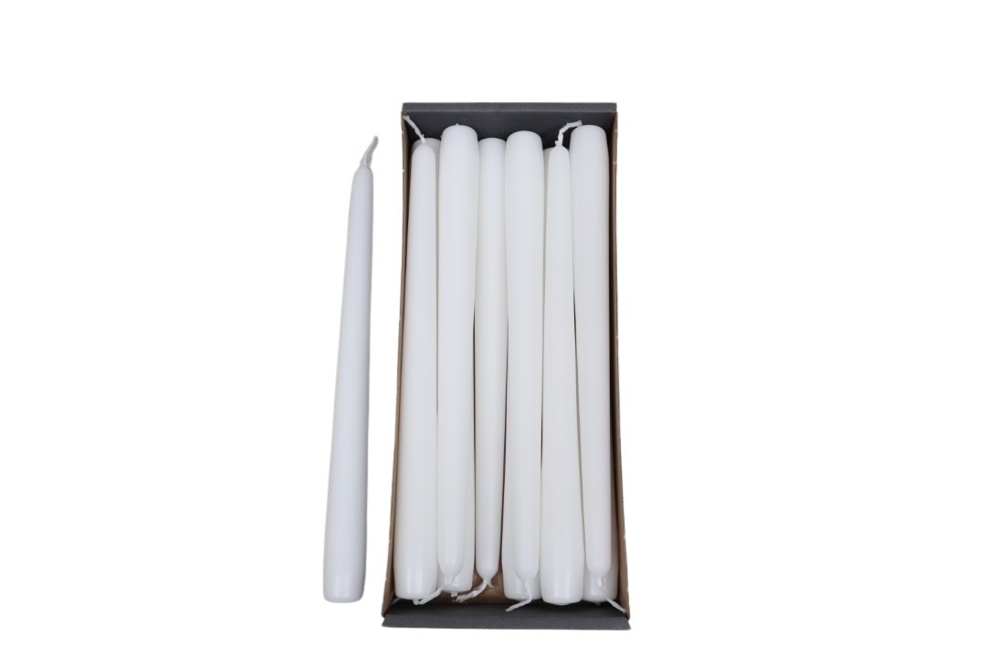 Spitzkerzen H250/23mm weiss
