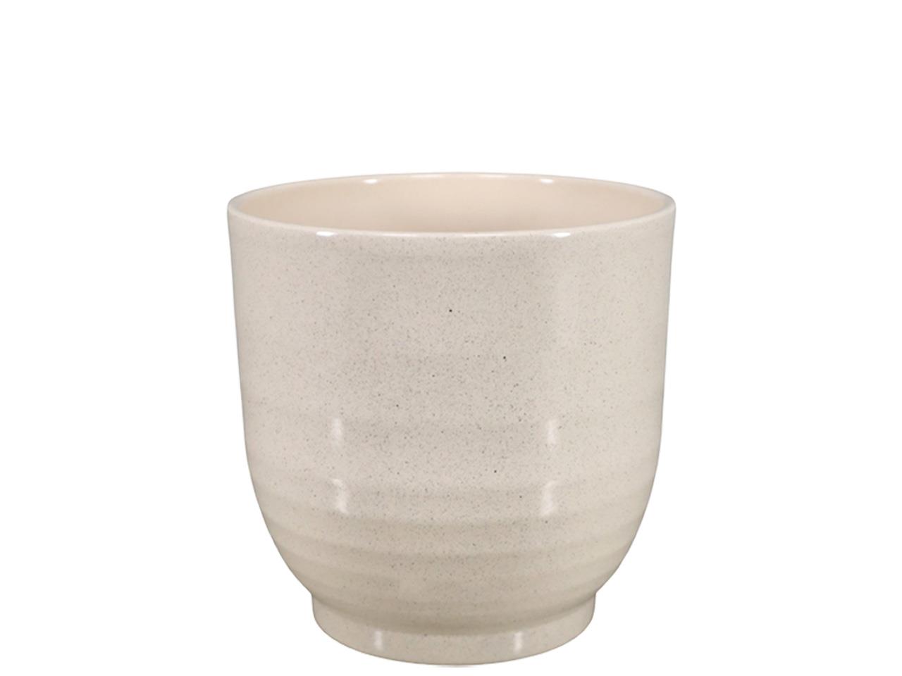 Keramikübertopf Form 685 beige-stone D19cm