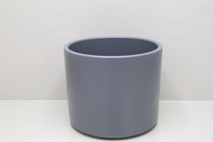 Keramikübertopf 19cm zinn-matt Serie 411