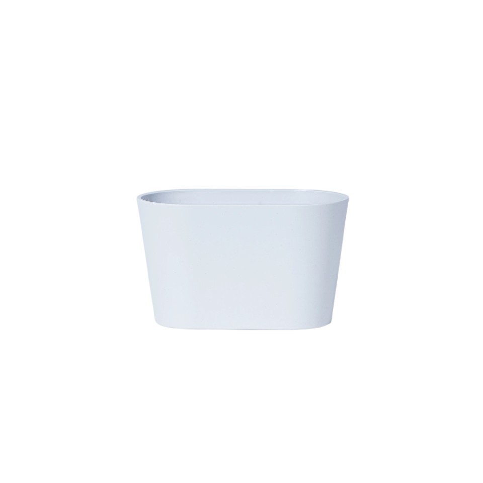 Schale oval glatte Oberfläche Kunststoff weiß L18x9,7x10,5cm