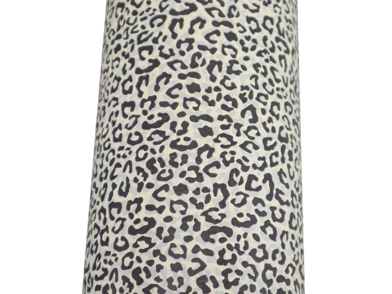 Blumenseide 50cm 6kg, LeoPrint champagner/schwarz NETTO