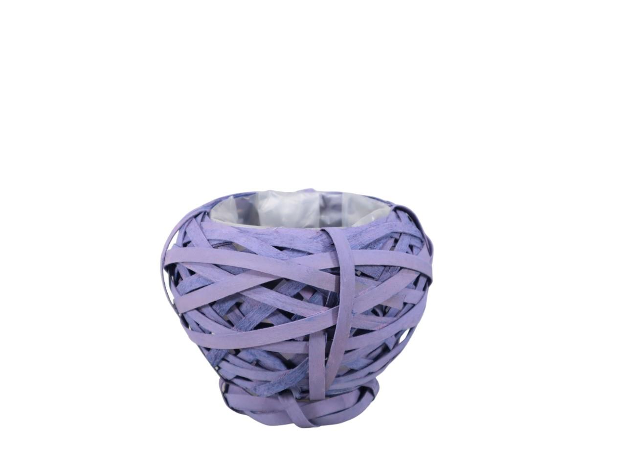 Pflanzkugel Bambussplitt flieder m. Folie D15cm(innen D10cm) Pflanzkugel Bambussplitt flieder m. Folie D15cm(innen D10cm)