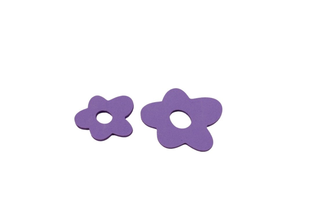 Streuer Blüten Cindy 4+3 cm sort. lila