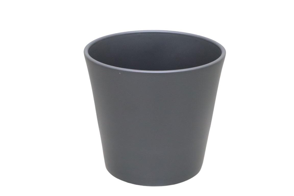 Keramikübertopf Serie 440 12cm anthra matt