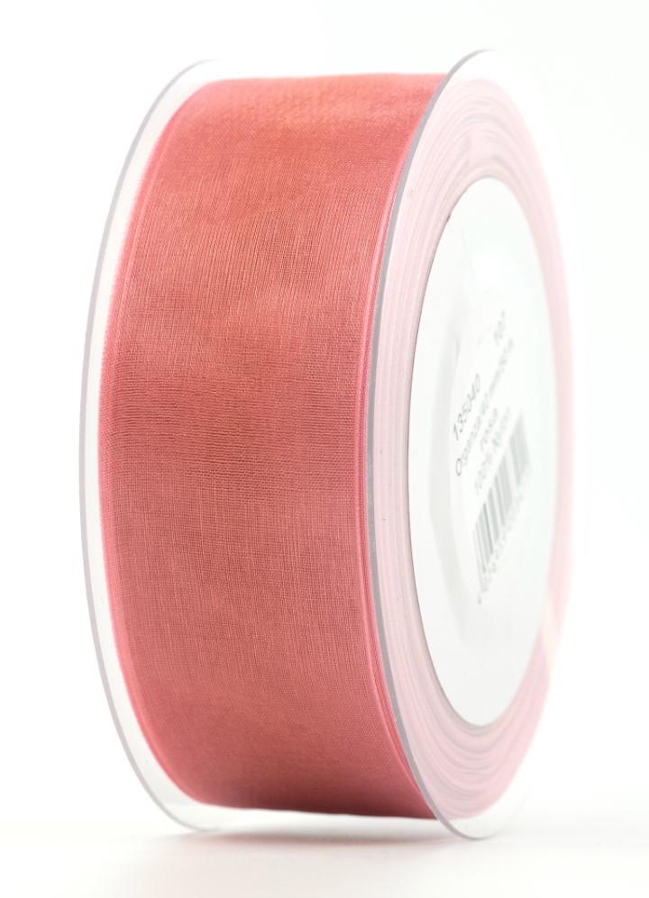 Band Beauty Organdy 40 mm 50 Meter altrosa 107