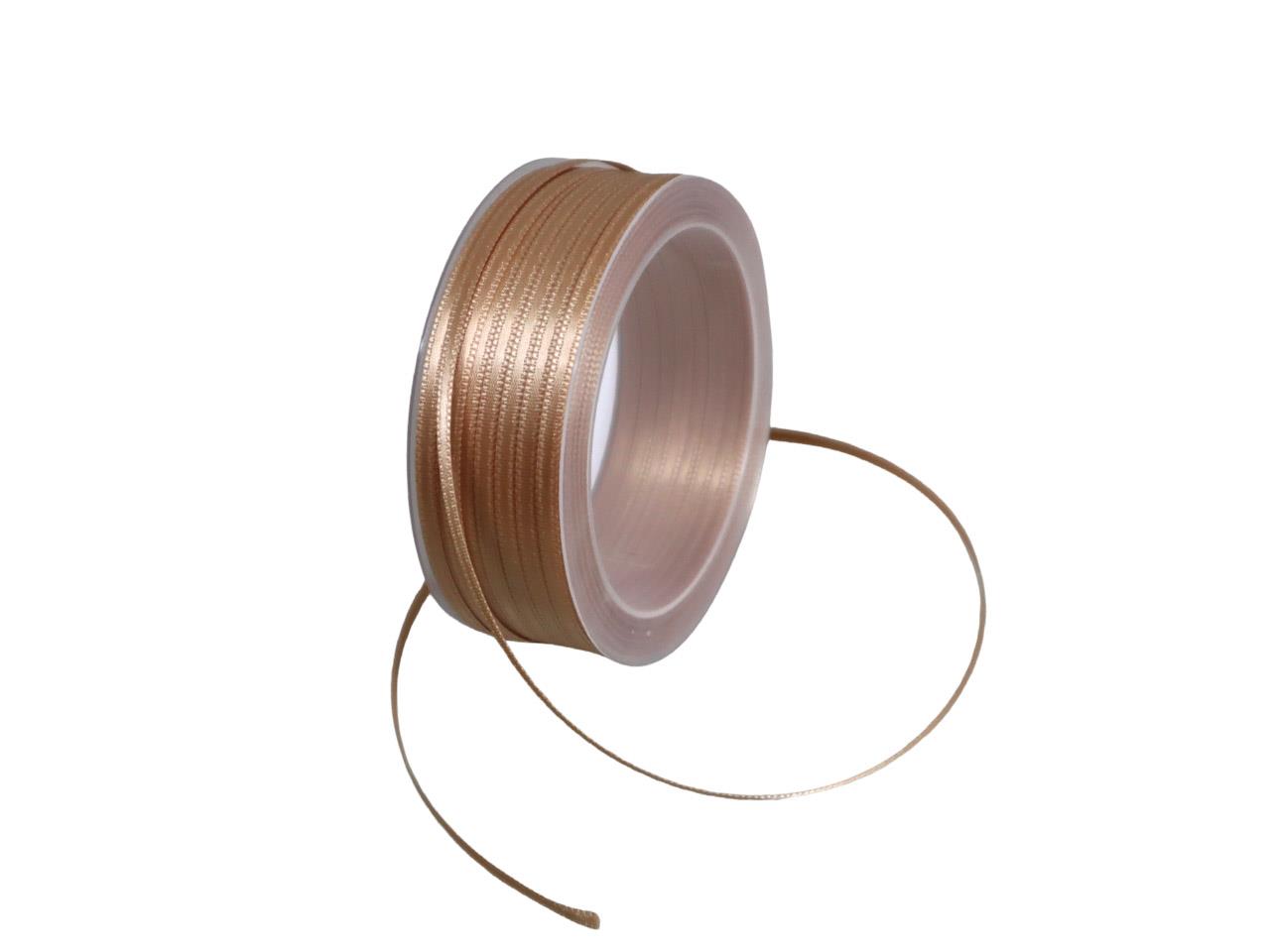 Satinband 3 mm 50 Meter beige 455