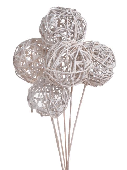 Brunch Ball whitewashed gestielt