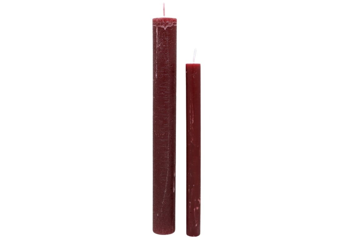 Stabkerze Rustika 300/34mm kaminrot