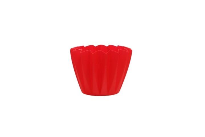 Topf ADONIS Plastik karminrot D14cm