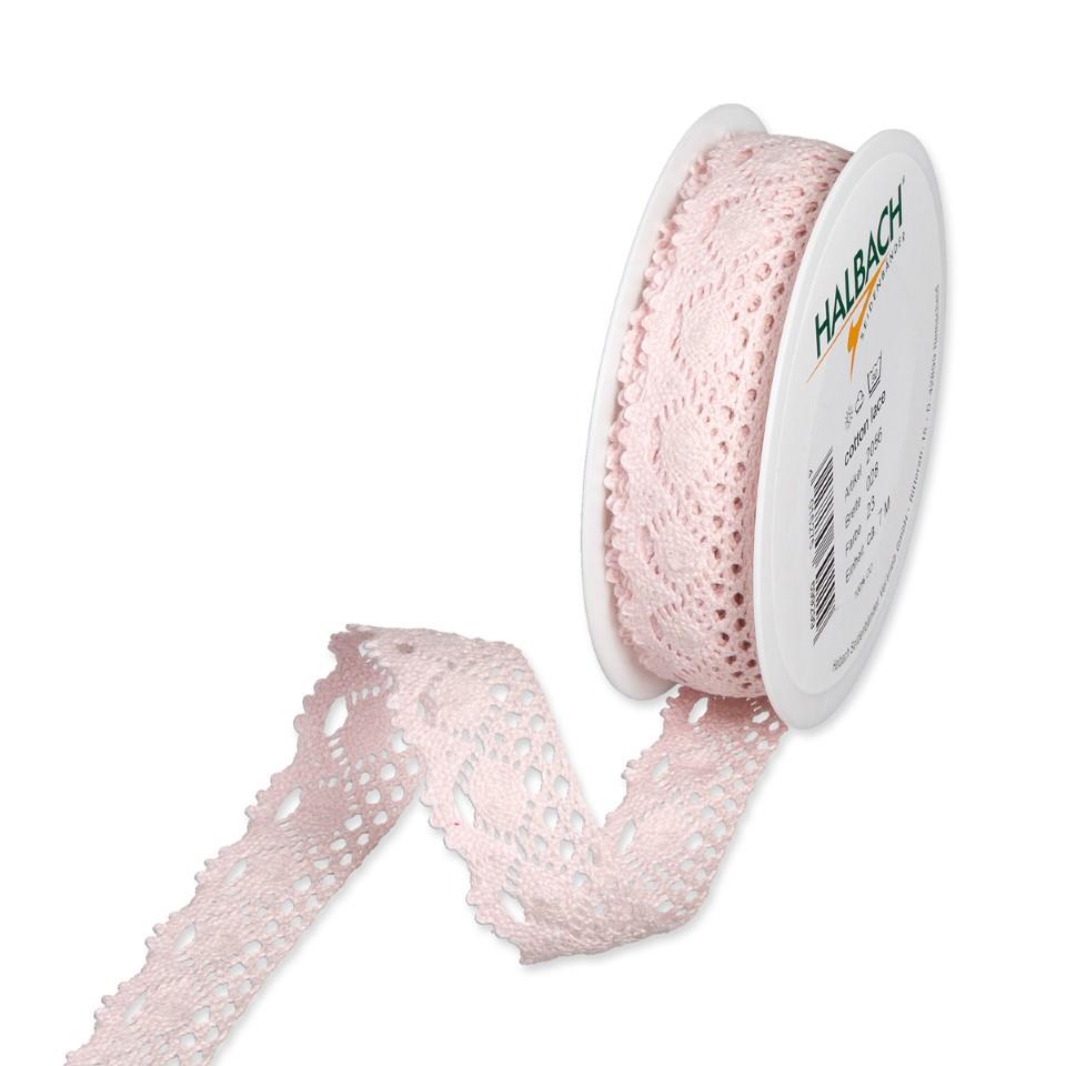 Häkelspitze Baumwolle 28 mm 7 Meter pale rose 23 Häkelspitze Baumwolle 28 mm 7 Meter pale rose 23
