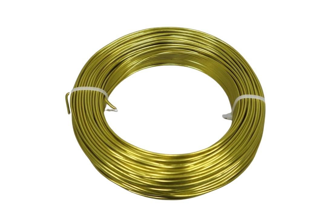 Aluminium-Draht 2,0 60m/500 gr. limonengrün NETTO