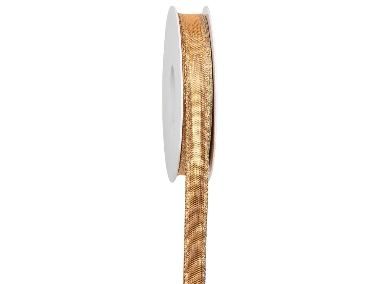 Band Gold oder Silber m. Draht 15 mm 25 Meter gold 15