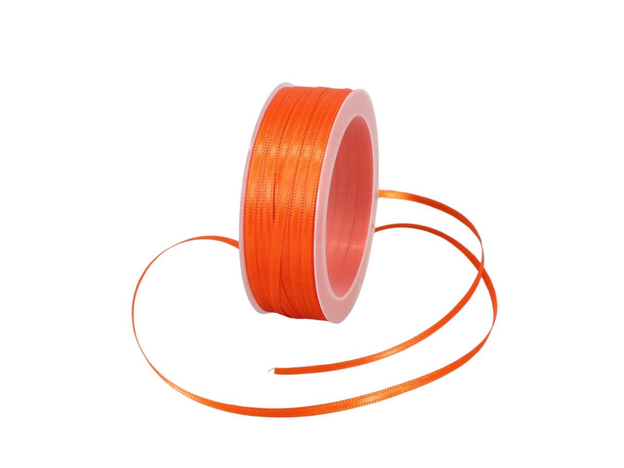 Satinband 3 mm 50 Meter orange 260 Satinband 3 mm 50 Meter orange 260