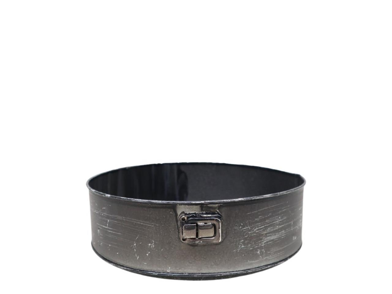 Schale rund Backform Metall anthra D24cm