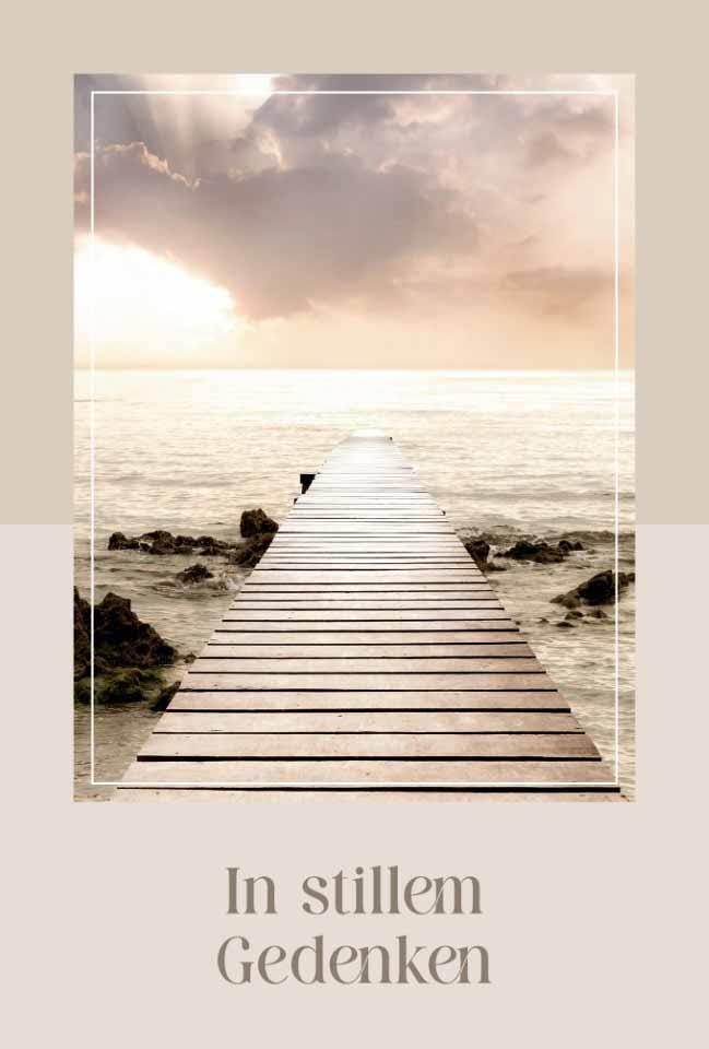 Trauerkarten In stillem Gedenken  11,5x17 cm
