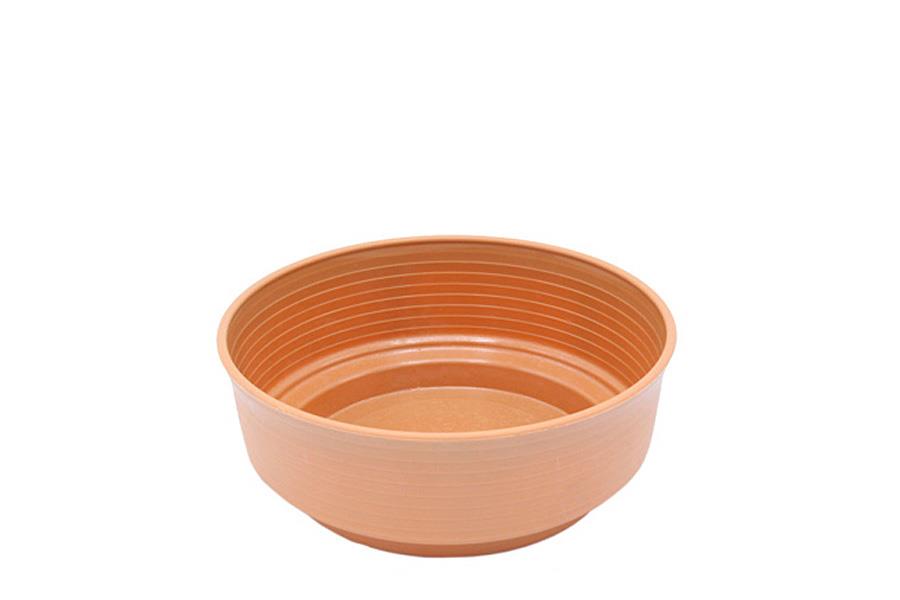 Plastikschale Rille D15cm terra NETTO