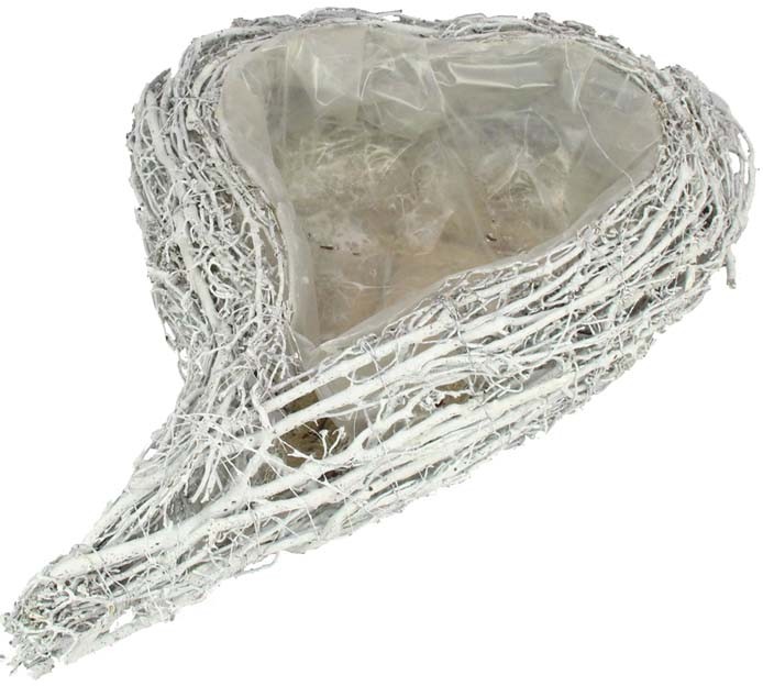 PflanzHerz Rebzweige L70x50H13cm weiß