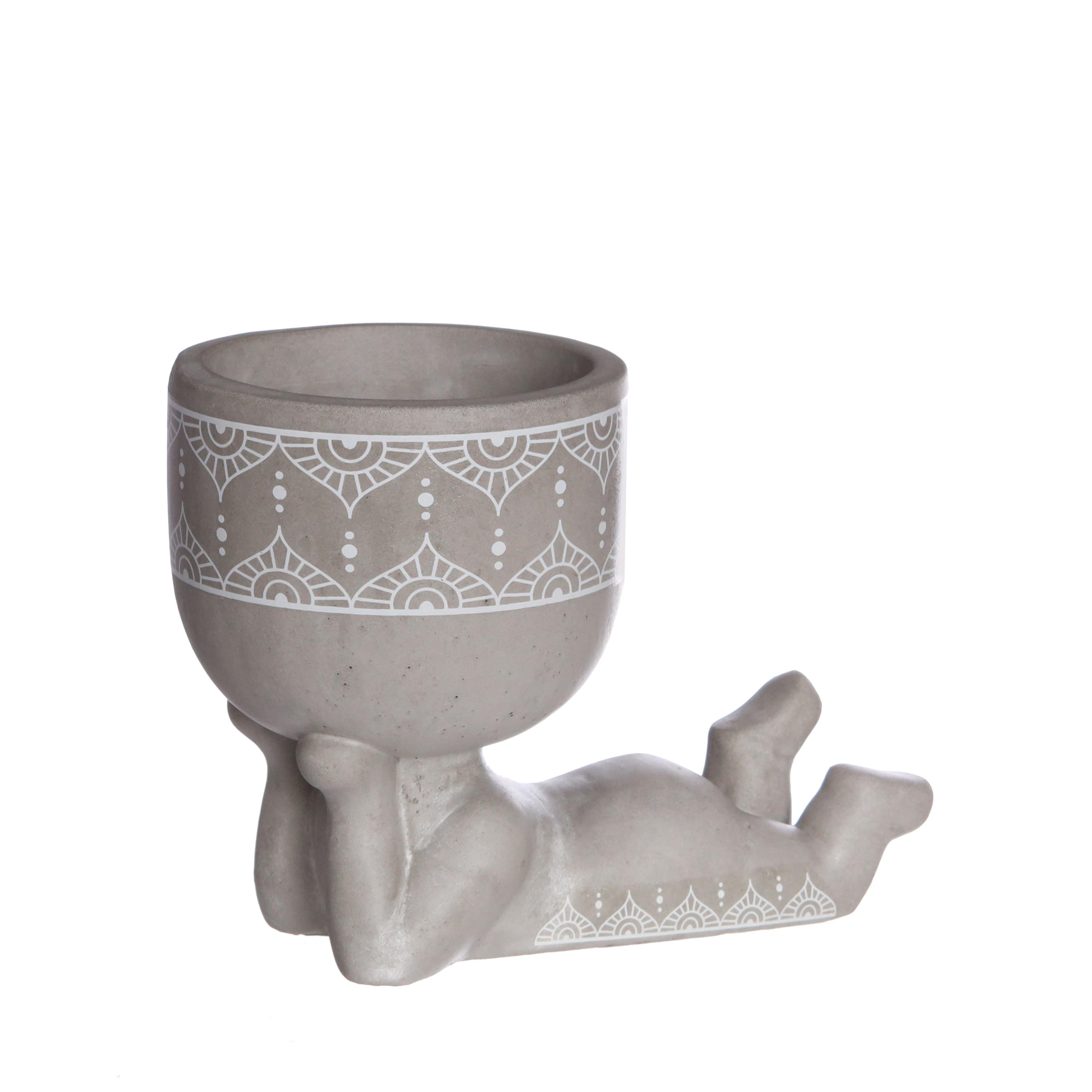 Lazy Topf Beton grau L13 B7,5 H9,5 cm Lazy Topf Beton grau L13 B7,5 H9,5 cm