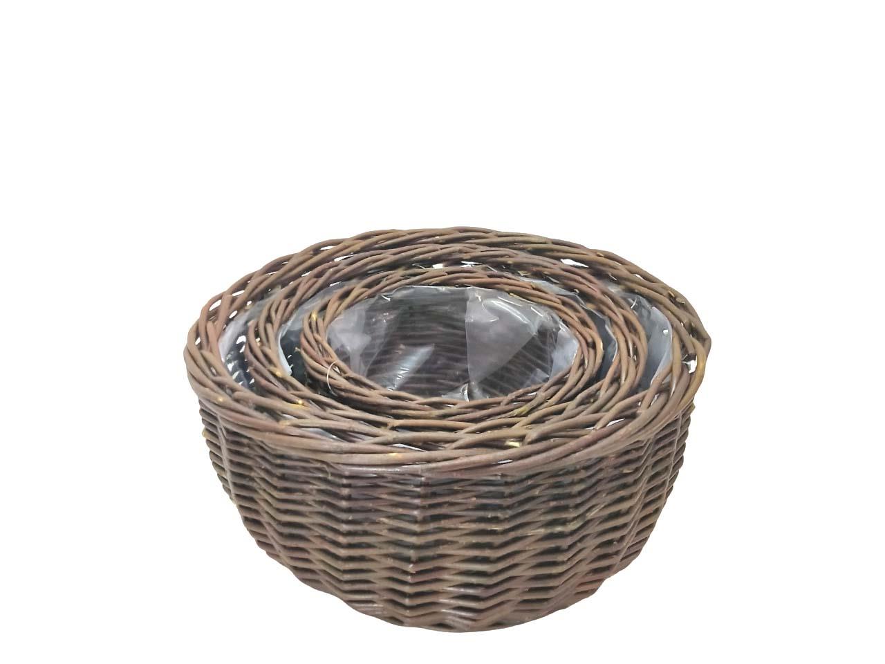 Korbschale rund Weide natur D38/30/24cm
