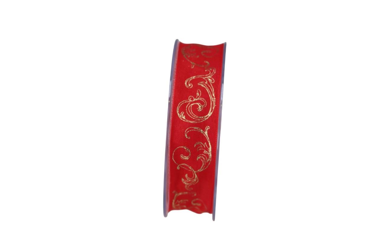 Band Ornament 25 mm 20 Meter rot 123